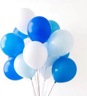 Zdjęcie produktu dla 50x balony Ø 35 cm mix biało-niebieskie jako dekoracja na Okotberfest Dahoum Wiesn, Canstatter WASN (50x balony)