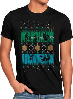 Produktbild von style3 Stranger Sweater Herren T-Shirt xmas weihnachten weihnachtspullover pulli ugly sweater strick