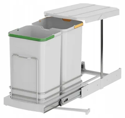 Produktbild von STARAX Schubladeneinsatz Abfallsammler 2x12L Auszug S-2392-G