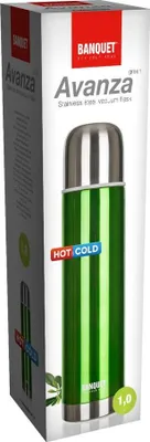 Produktbild von BANKETT Thermosflasche rostfreier Stahl AVANZA Green 1 l
