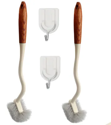 Produktbild von Set mit 2 Toilettenbürsten mit langem Stiel