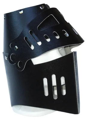 Produktbild von BestSaller 1301 Ritterhelm mit Klapp-Visier für Kinder, stabiler Karton, schwarz