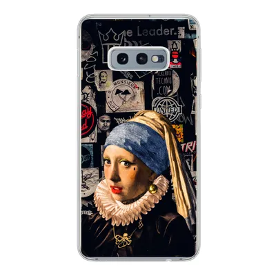 Produktbild von MuchoWow® Handyhülle Schutzhülle Hülle für Samsung Galaxy S10e Das Mädchen mit dem Perlenohrring - Tätowierung - Vermeer Silikon Softcase Handy Hülle - Handy