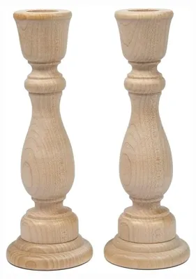 Holz-Kerzenhalter 17x6x2,2 cm, Vintage, braun, für Tisch & Deko
