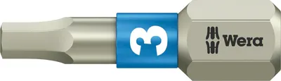 Immagine prodotto di Punta da 1/4" DIN 3126 C6,3 esagonale 3,0 x 25 mm in acciaio inossidabile Wera | 4013288111227