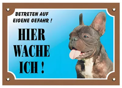 Produktbild von Nobby Warntafel Französische Bulldogge
