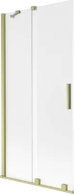 Immagine prodotto di Mexen Velar paravento da vasca da bagno scorrevole a 2 ante 90 x 150 cm, smerigliato, oro spazzolato - 896-090-000-31-55