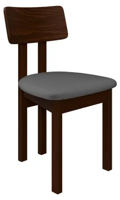 Produktbild von MIRJAN24 Stuhl Divo II, Esszimmerstuhl aus Buchenholz, 47x48x85 cm (Holzfarbe: Nuss, Stofffarbe: Kronos 22)