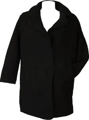 Immagine prodotto di Cappotto donna RAGNO corto con bottoni giacca cappottino lana cotta con collo sciallato e tasche articolo D045KW LANINO COCOON, I 4 - F 44/40 - D 46 - UK 36/16 - USA S/M, Lana 52%,Poliestere 39%,Acrilica 9%