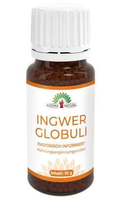 Produktbild von Adema Natural® Ingwer Kügelchen| Immunsystem stärken – unterstützt Verdauung – wirkt entzündungshemmend – Unterstützung bei Magenbeschwerden