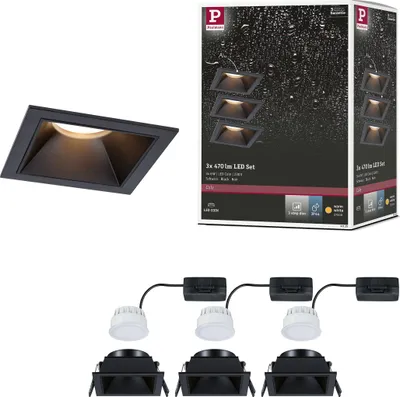 Image de Paulmann LED à encastrer Cole, set de 3 lampes