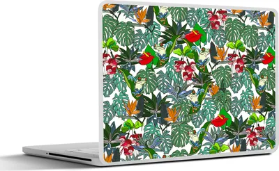 Produktbild von MuchoWow® Laptop Aufkleber Sticker Cover Muster - Pflanzen - Dschungel 30x22 cm - Laptop-Sticker