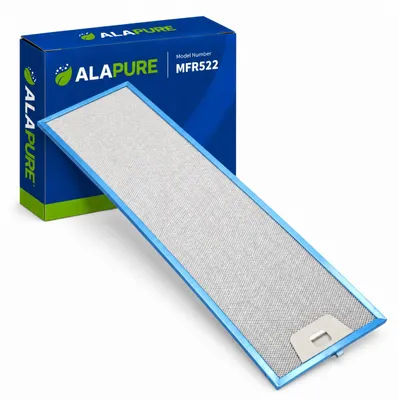 Immagine prodotto di Filtro metallico Alapure, compatibile con il modello Ikea 133.0176.352, dimensioni 166x516 mm
