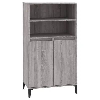 Produktbild von Highboard Grau Sonoma 60x36x110 cm Holzwerkstoff