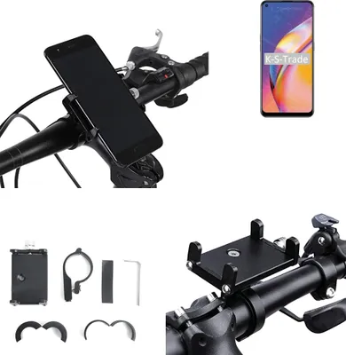 Produktbild von K-S-Trade Handyhalterung für das Fahrrad kompatibel mit Oppo F19 Pro Halter Lenkstange Fahrradhalterung Motorrad Bike Mount Befestigung Smartphone
