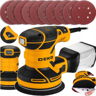 Obrázek produktu pro Elektrická Orbitální Bruska S Nastavitelnými Brusnými Kotouči