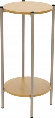 Produktbild von Loft runder Beistelltisch 31×61 cm Naturholz und Metall