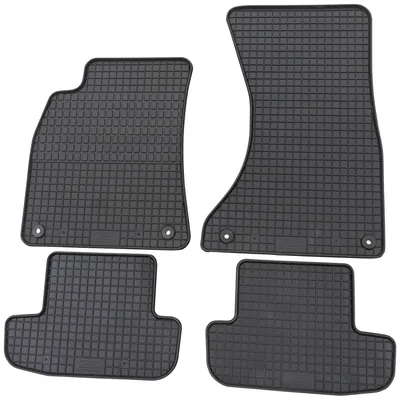 Produktbild von für Audi A5 Coupe ab 06/2007-10/2016 Passform PETEX Gummimatten 4-teilig schwarz Allwettermatten Gummifußmatten