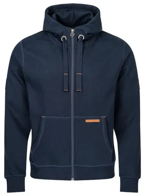 Produktbild von Gradnetz Herren Kapuzen Sweatjacke Zip Hoodie leather edition mit Bio Baumwolle