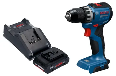 Zdjęcie produktu dla Wiertarko-wkrętarka akumulatorowa Bosch GSR 18V-52 Professional 18 V 70 Nm bezszczotkowa + 1x akumulator ProCORE 4,0 Ah + ładowarka