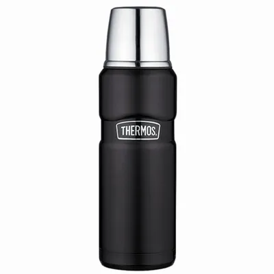 Produktbild von Thermos King Isolierflasche 470 ml schwarz matt