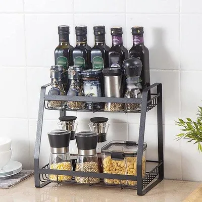 Productafbeelding van Famanu kruidenrek, 2-laags - Kruidenorganizer voor de keuken