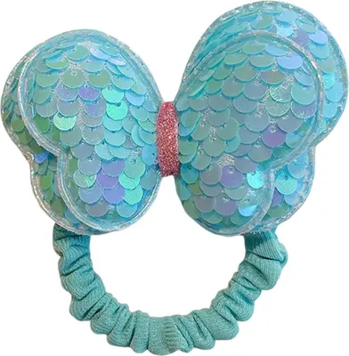 Produktbild von Glitzerndes Haargummi SH-38255 in Blau für Mädchen KP38255