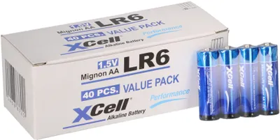 Obrázok produktu pre 40x XCell 10x 4-pack AA LR6 Mignon Super Alkaline batérie