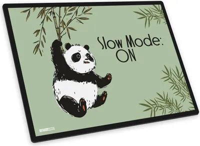 Produktbild von itenga Schreibunterlage V1 Motiv Panda Slow Mode ON