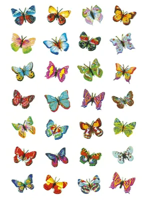Produktbild von HERMA Sticker MAGIC "Schmetterlinge" Glitterfolie 1 Blatt à 28 Sticker