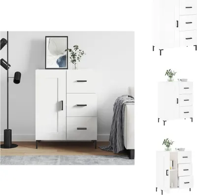 Obrázek produktu pro vidaXL Příborník bílý 69,5x34x90 cm Materiál na bázi dřeva - Příborníky