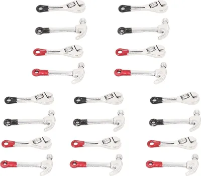 Produktbild von 20 Stück Puppenhaus-Reparaturwerkzeuge, kleiner Mini-Schraubenschlüssel, Hammer-Set, Miniatur-Simulationswartung
