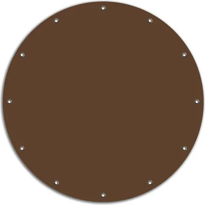 Produktbild von Wallario rundes Outdoor-Poster für Garten oder Balkon, Motiv Braun, 90 cm Durchmesser