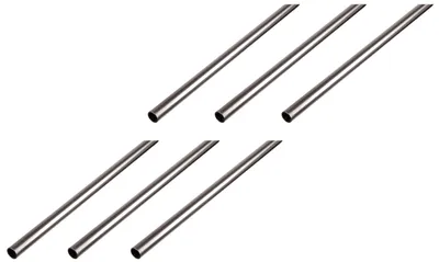 Immagine prodotto di Alberts 6 x tubo tondo, acciaio grezzo, Ø12 x 1 mm, lunghezza 2 m