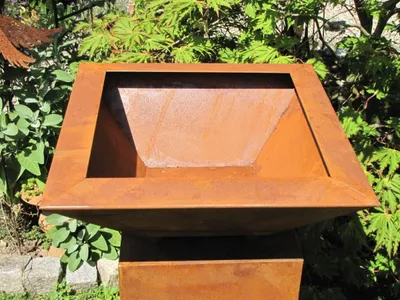 Immagine prodotto di Ciotola decorativa in acciaio inox, quadrata, 45 cm