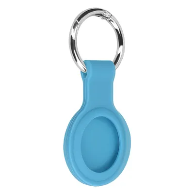 Produktbild von mumbi Schlüsselanhänger-Hülle kompatibel mit AirTag Silikon Anhänger-Schutzhülle, blau