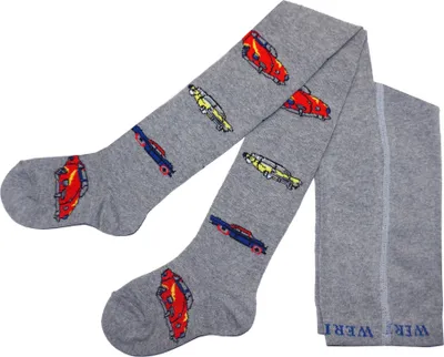 Produktbild von Kinderstrumpfhosen für Jungen aus Baumwolle Vintage Grau Größe 110-116