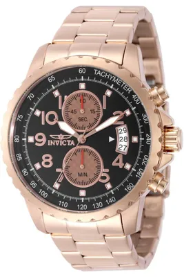 Immagine prodotto di Invicta Specialty 50684 Orologio da uomo - Movimento al quarzo - Acciaio inossidabile con quadrante nero - 45 mm