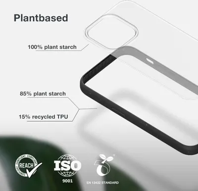 Obrázek produktu pro WOODCESSORIES ECO628 WOODCESSORIES Clear Case Handy-Cover für Apple iPhone 13, iPhone 14 transparent, schwarz