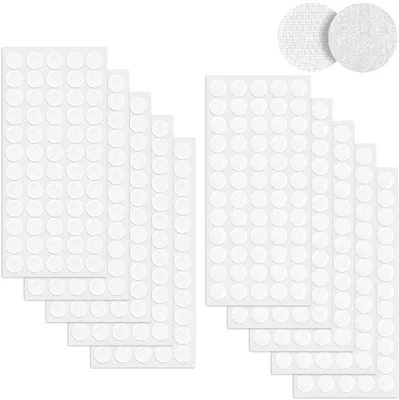 Image de Points adhésifs ronds - 600 pièces - Diamètre : 20 mm - Blanc