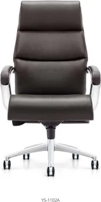 Produktbild von Elegante schwarze Leder-Couch mit Edelstahlrahmen für modernes