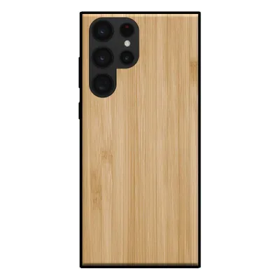 Obrázok produktu pre Smartphonica Puzdro na telefón pre Samsung Galaxy S23 Ultra s dreveným vzhľadom - zadný kryt bambusové puzdro z umelého dreva - Brown