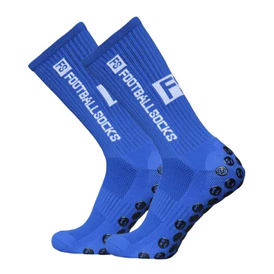 Produktbild von Fußballsocken Grip Socken Anti-Rutsch Silikonnoppen – Blau, Profi Training