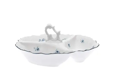 Obrázok produktu pre Thun 1794 Cabaret malý 3-dielny, český porcelán, Bernadotte, modré ruže, Thun