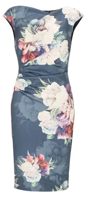 Produktbild von Cocktailkleid aus bedrucktem Scuba
