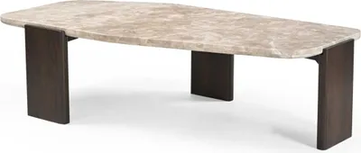 Produktbild von Silva Mangoholz Braun / Marmor Natur, Masse:130 cm X 65 cm