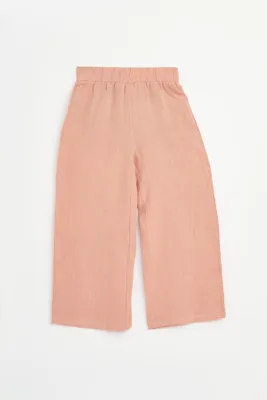 Produktbild von MOD Jeans | Mädchenhose - Weites Bein - Peach - Größe 140 (9-10 Jahre) - Leinen - Leicht, atmungsaktiv und sommerlich bequem