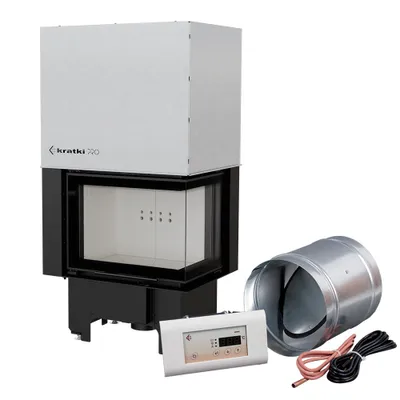 Immagine prodotto di Caminetto intelligente in acciaio KRATKI VNP 610/430 9 kW Ø 200 Lift-up MSK