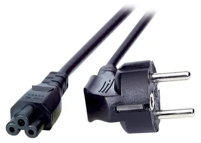 Productafbeelding van EFB EK552.3V2 EFB Netzkabel Schutzkontakt 90°-C5 180°,sw,3,0m,3x1,00mm