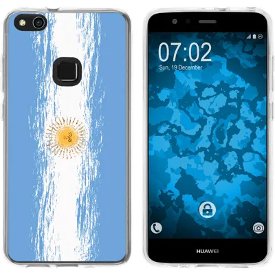 Produktbild von PhoneNatic Case kompatibel mit Huawei P10 Lite Silikon-Hülle WM Argentinien M1